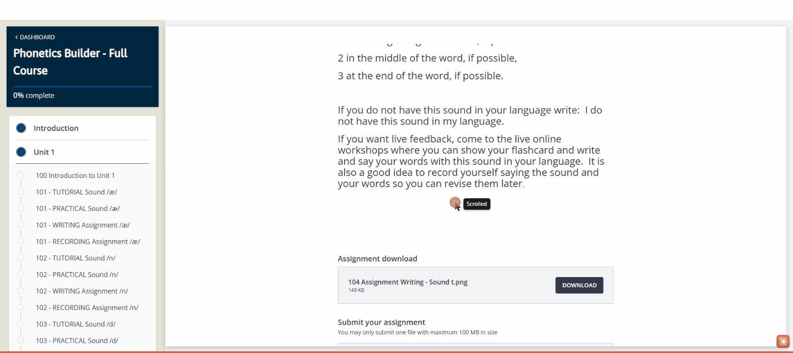104 - Writing Assignment: /t/