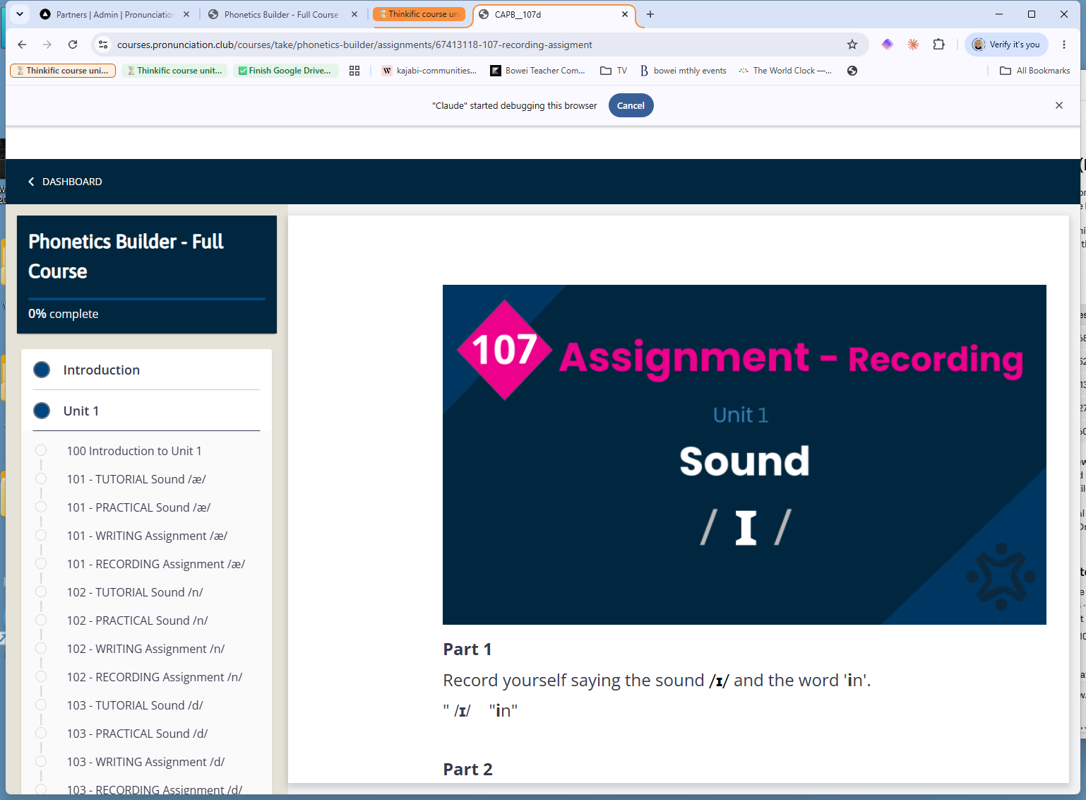 107 - Recording Assignment: /ɪ/